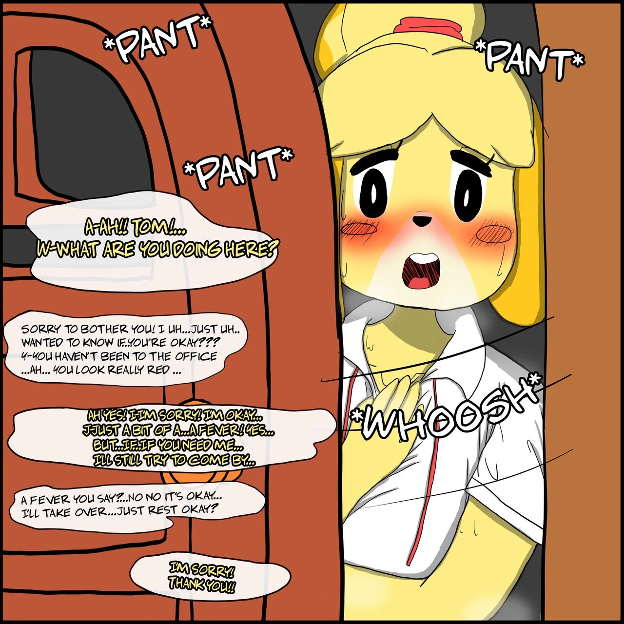 Isabelle's Sick Day porn comic picture 7