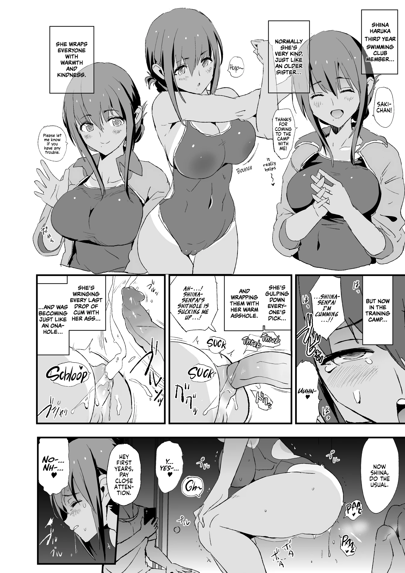 It seems your girlfriend is going to the cock sleeve camp | Omae no Nee-chan Onaho Gasshuku Itteru Rashii ze porn comic picture 23