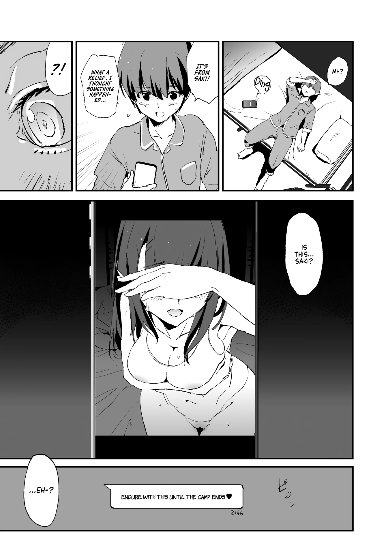 It seems your girlfriend is going to the cock sleeve camp | Omae no Nee-chan Onaho Gasshuku Itteru Rashii ze porn comic picture 38