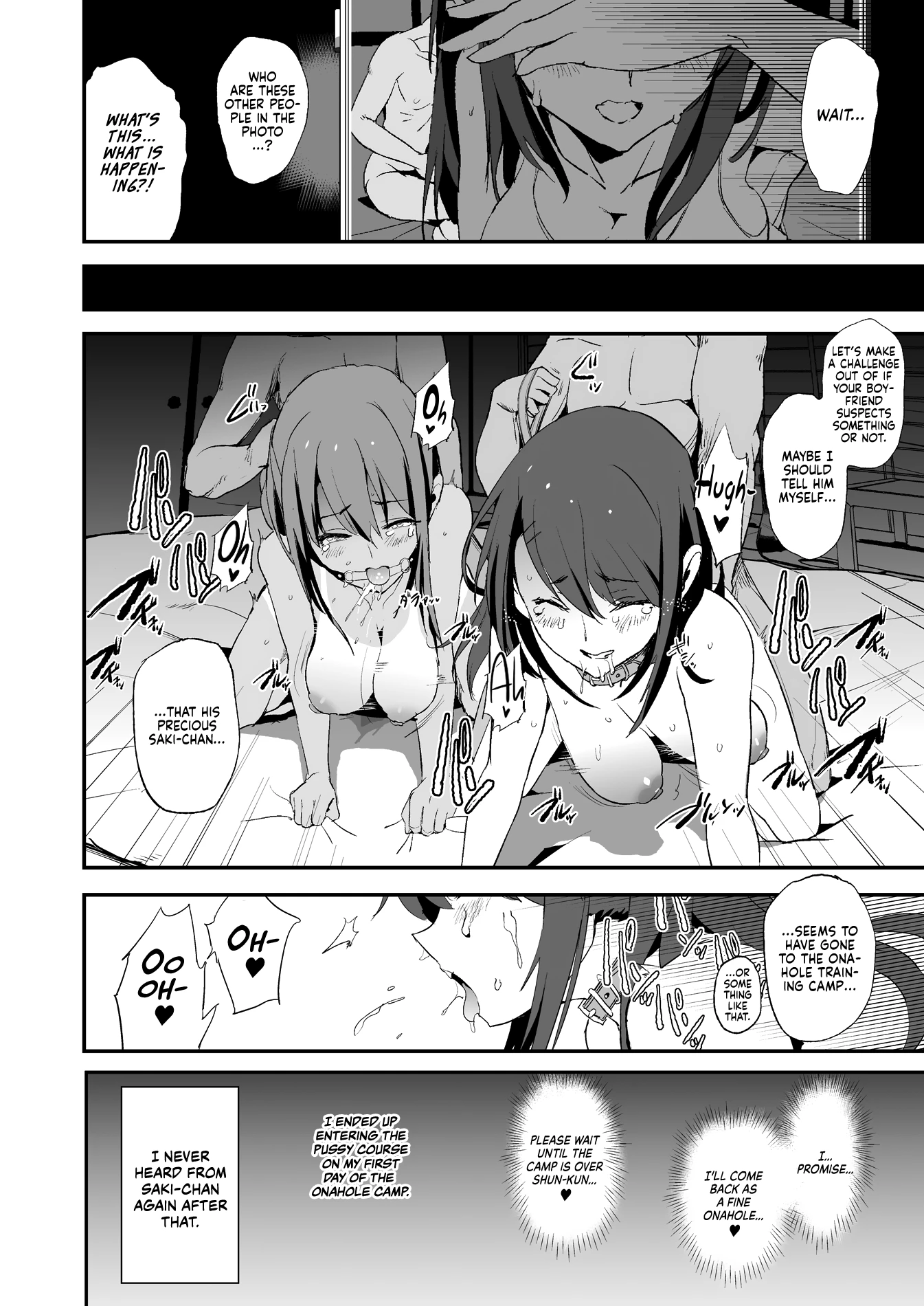 It seems your girlfriend is going to the cock sleeve camp | Omae no Nee-chan Onaho Gasshuku Itteru Rashii ze porn comic picture 39