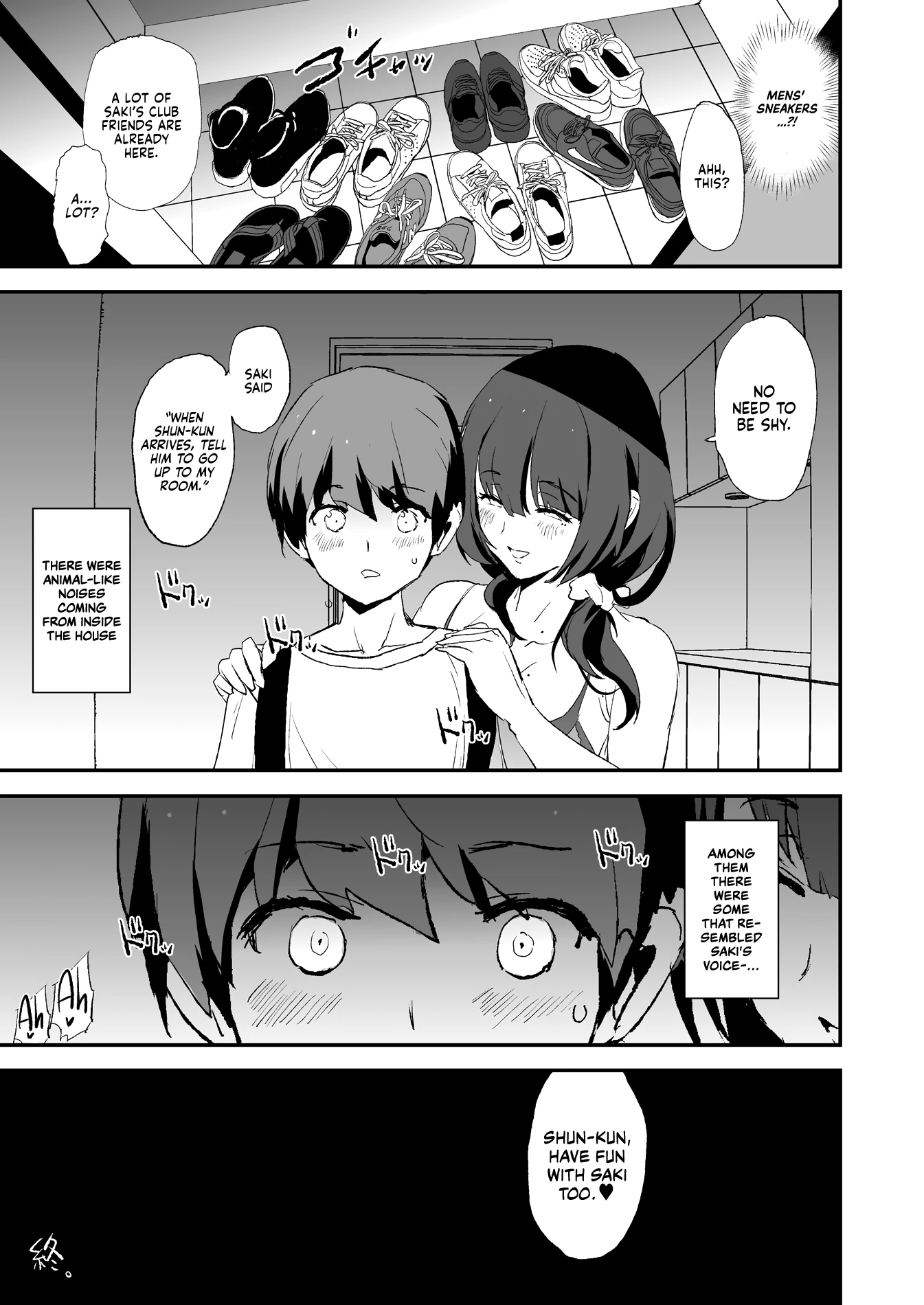 It seems your girlfriend is going to the cock sleeve camp | Omae no Nee-chan Onaho Gasshuku Itteru Rashii ze porn comic picture 42