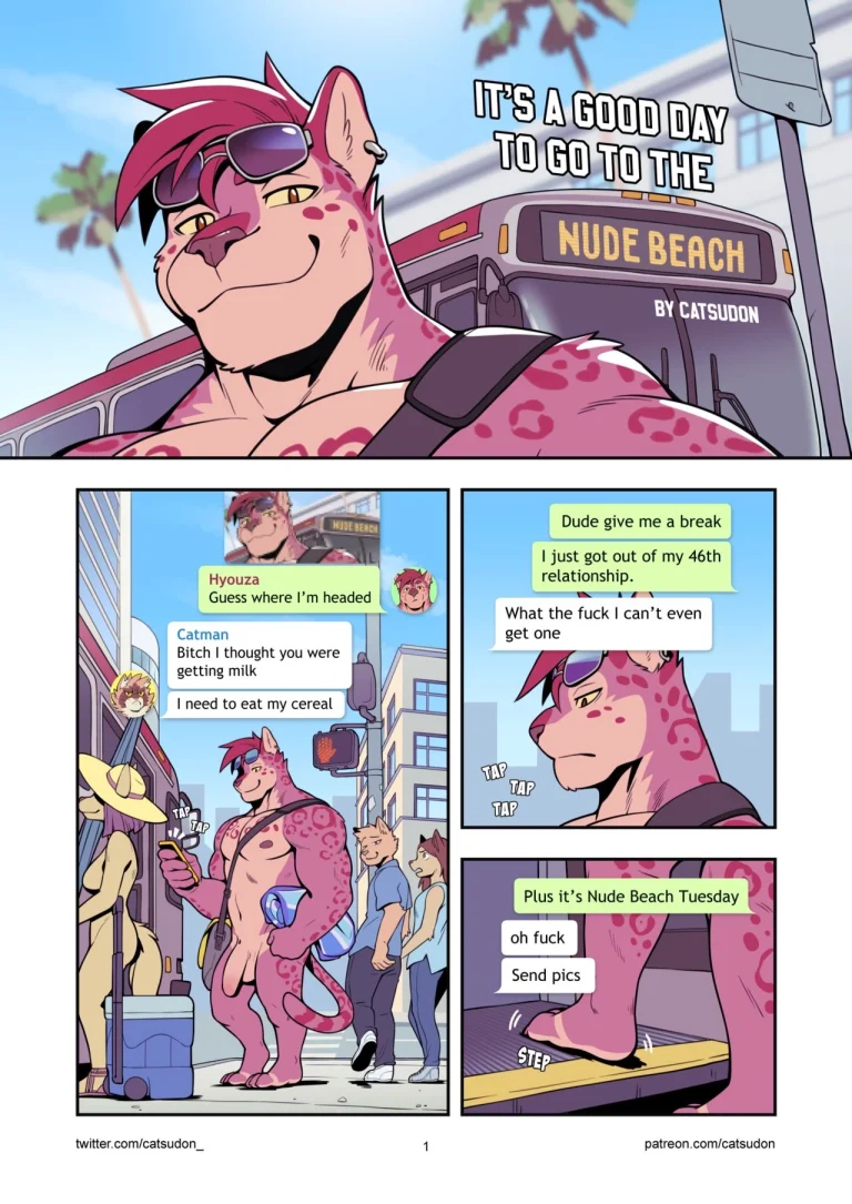 It's a Good Day to Go to the Nude Beach porn comic picture 2