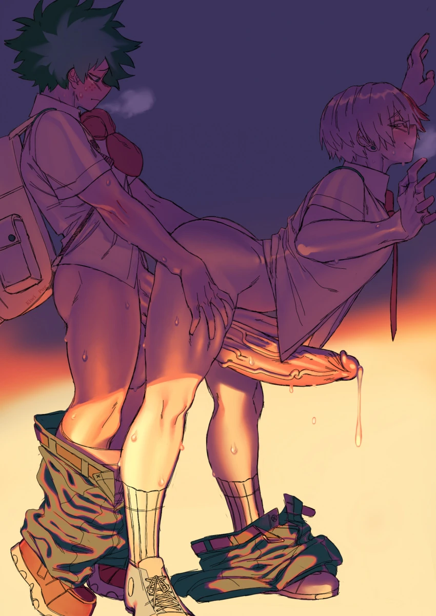 Izuku X Todoroki porn comic picture 4