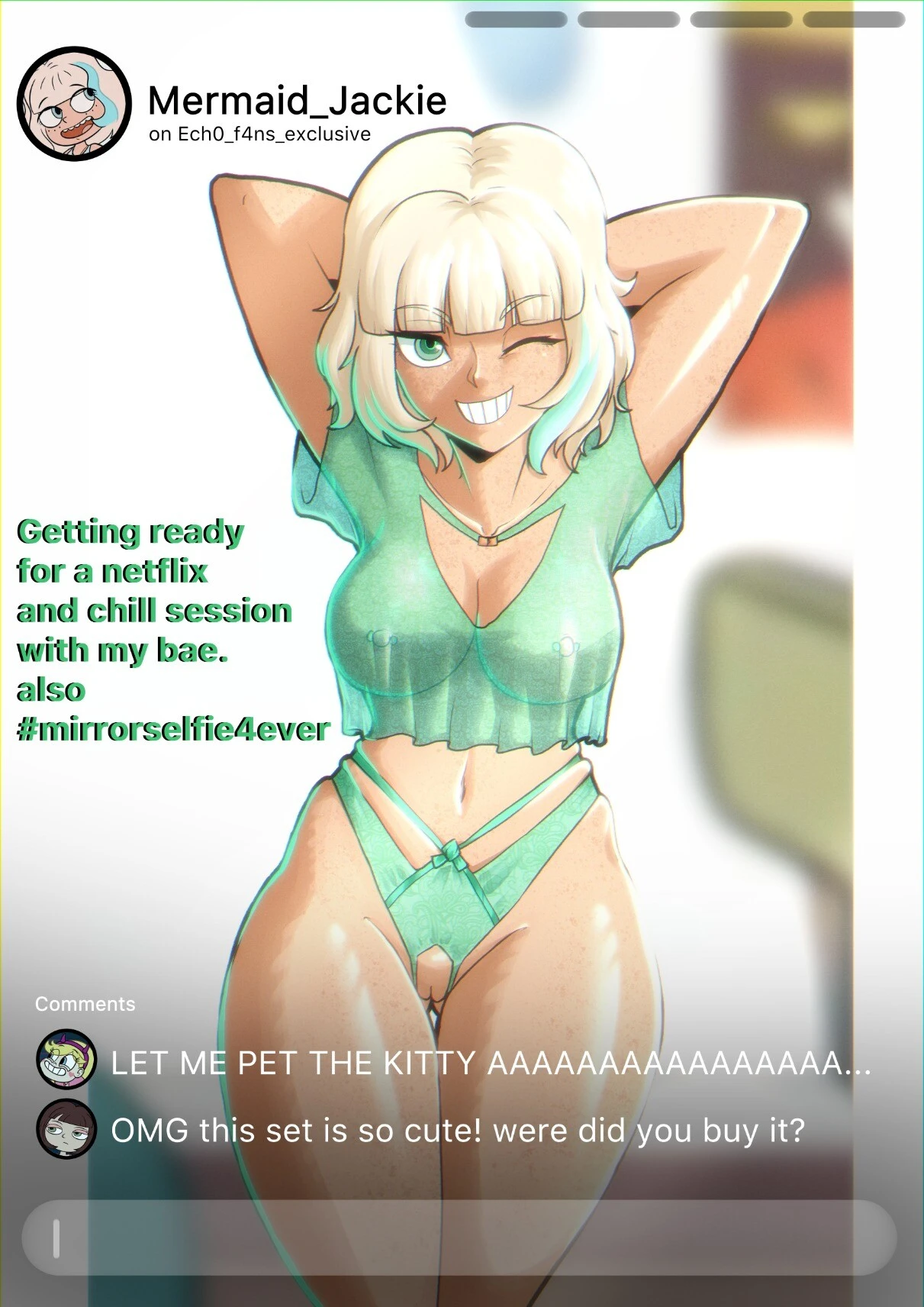 Jackie's Livestream porn comic picture 4
