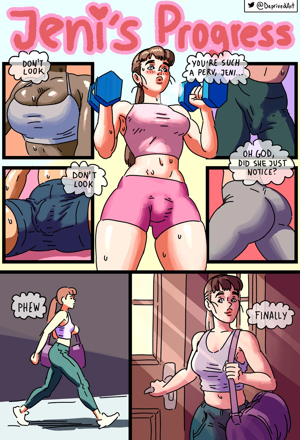 Jeni's Progress & A Helping Hand porn comic picture 1