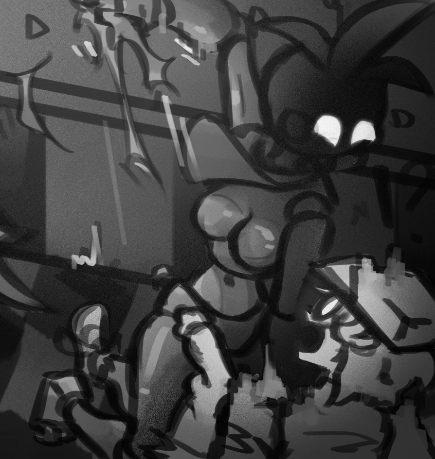 Jeremy's last night at Freddy's bad ending porn comic picture 43