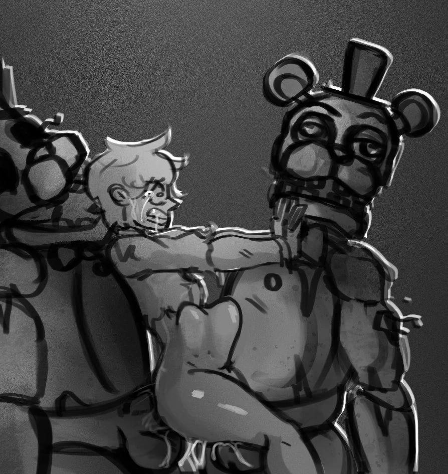 Jeremy's last night at Freddy's bad ending porn comic picture 75