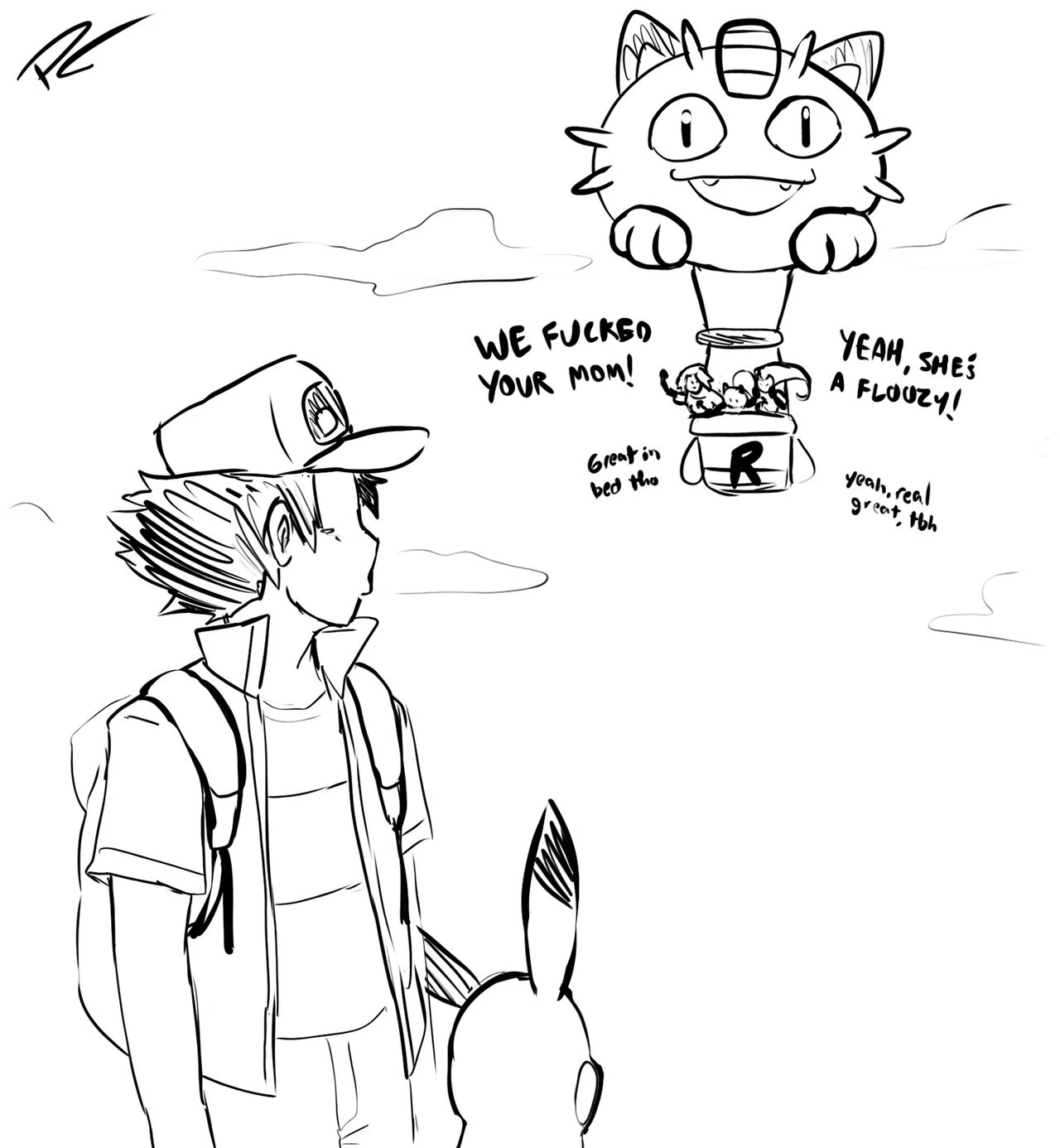 Jessie and James x Delia Ketchum porn comic picture 23