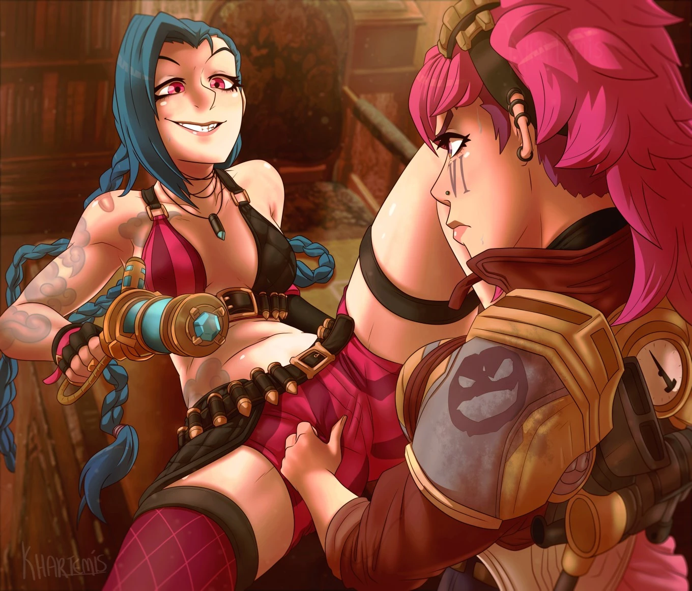 Jinx & Vi porn comic picture 1
