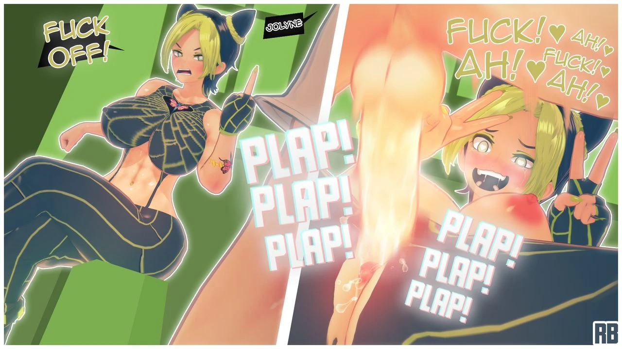 Jolyne and Holly porn comic picture 3