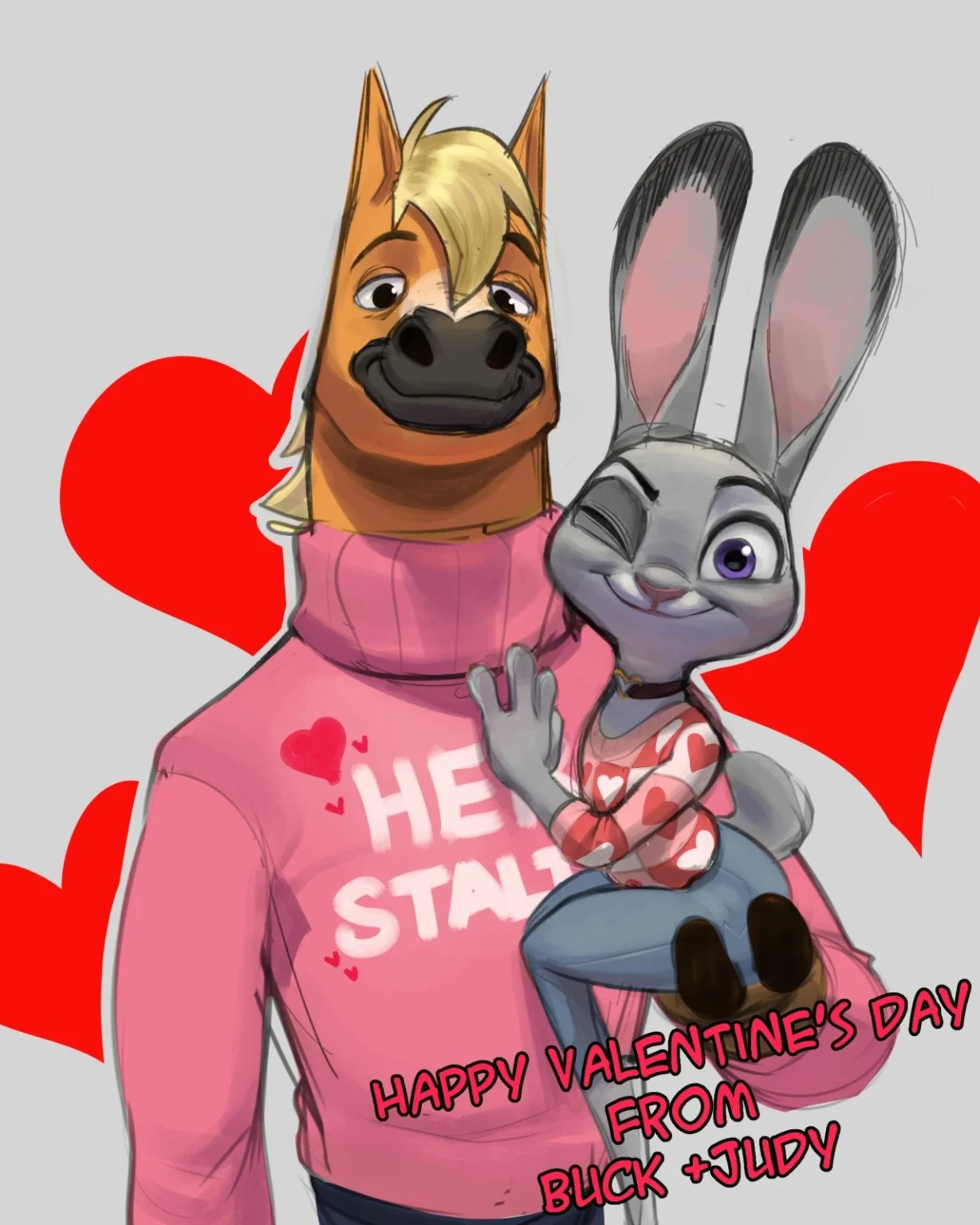 Judy and Buck porn comic picture 1