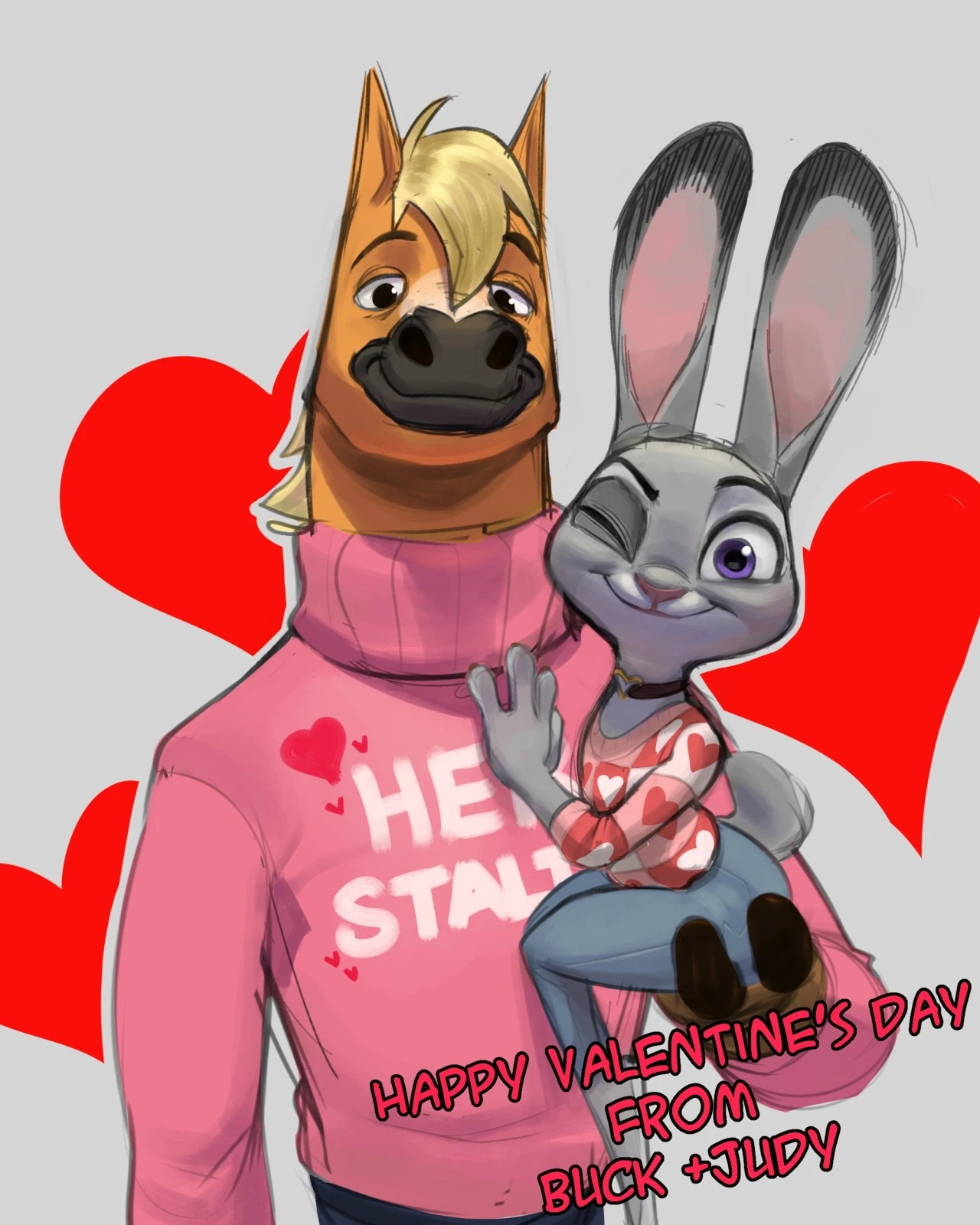 Judy and Buck porn comic picture 1