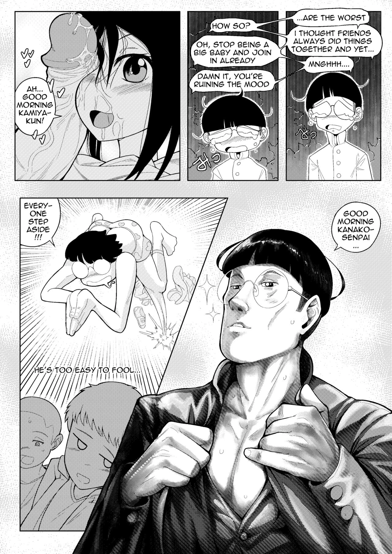 Kanako-senpai Doesn't Know It's Saturday porn comic picture 3