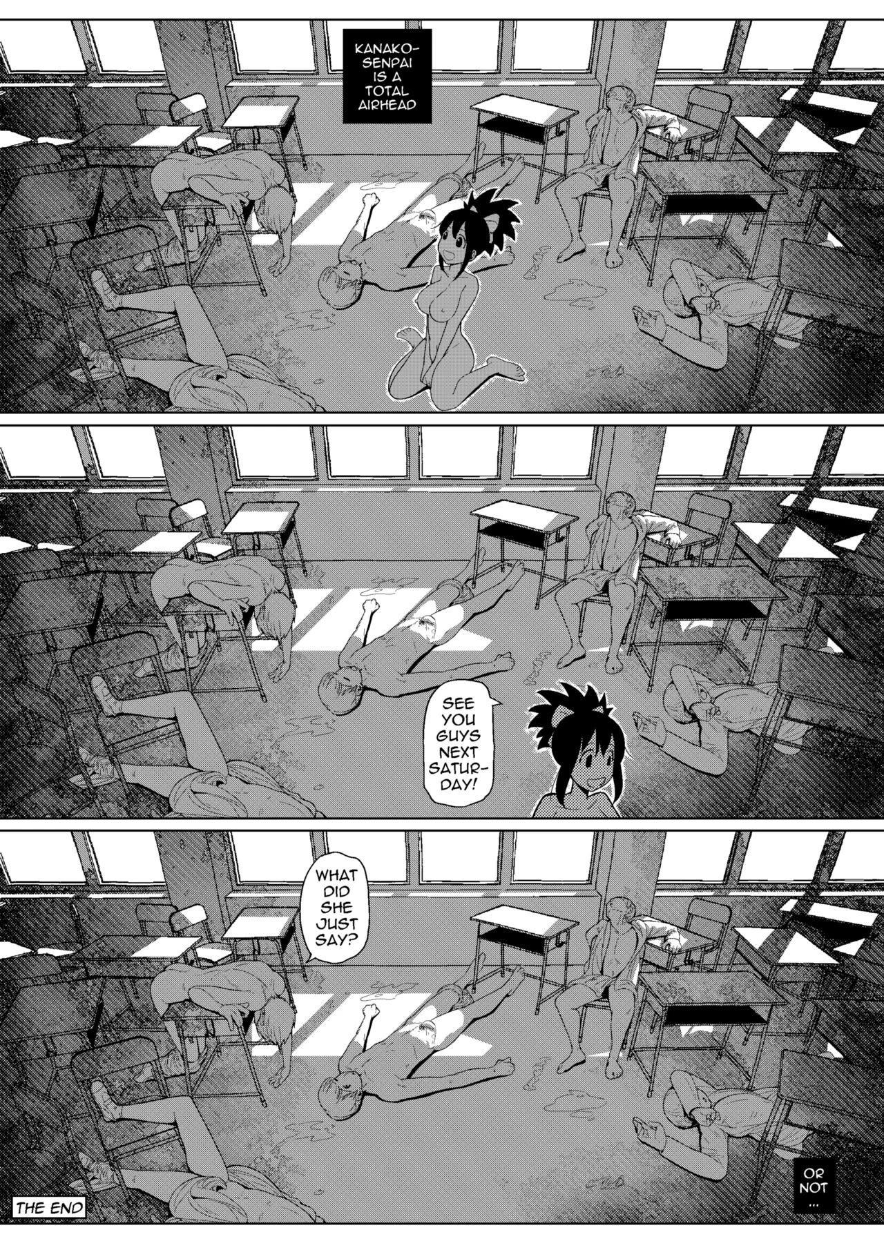 Kanako-senpai Doesn't Know It's Saturday porn comic picture 9