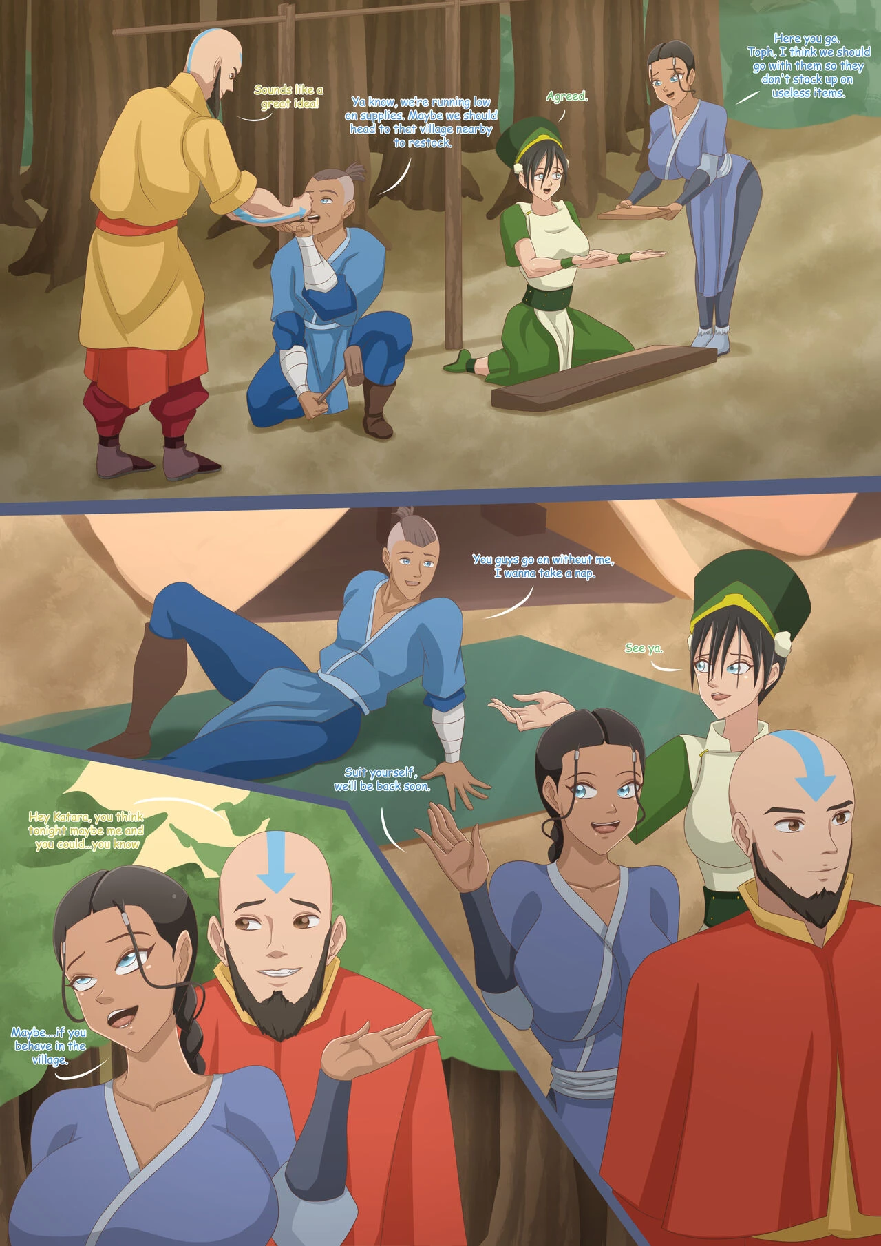 Katara's Lust for Pleasure porn comic picture 2