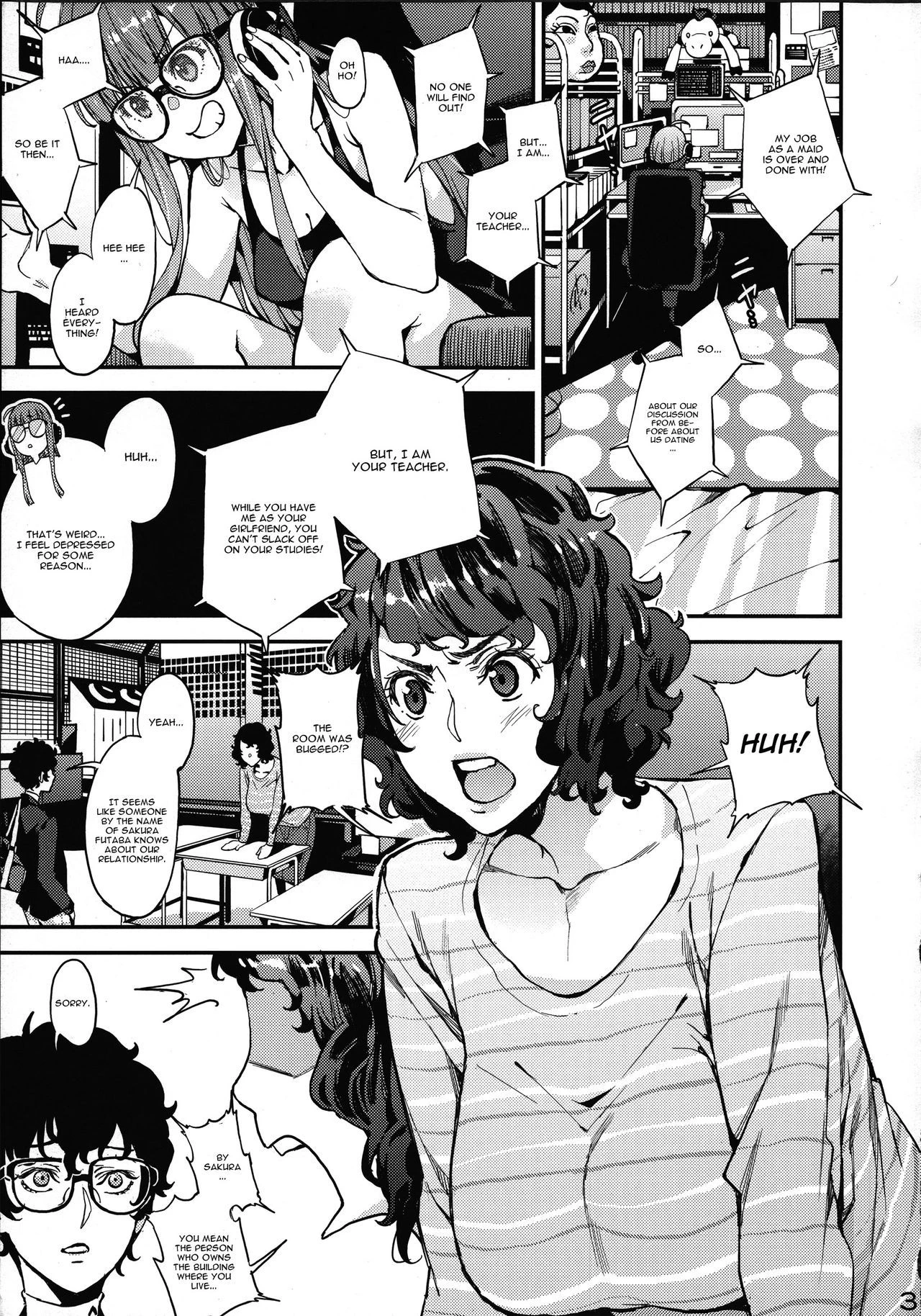 Kawakami-sensei and Futaba's Secret Private Class porn comic picture 3
