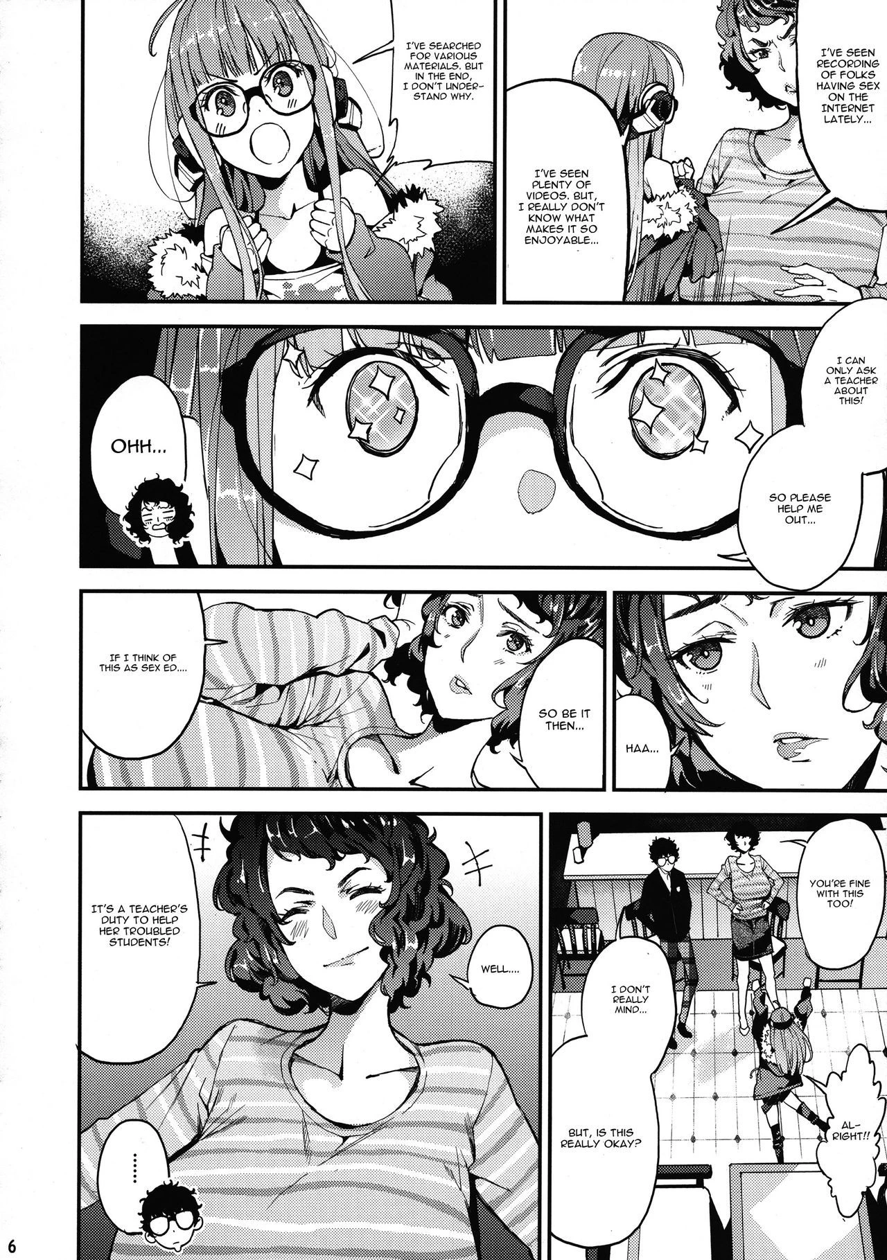 Kawakami-sensei and Futaba's Secret Private Class porn comic picture 6