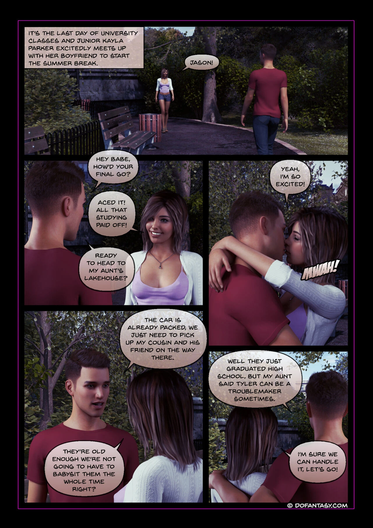 Kayla's Summer Break porn comic picture 3