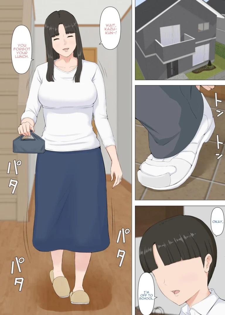 Kazu-kun to mama porn comic picture 2