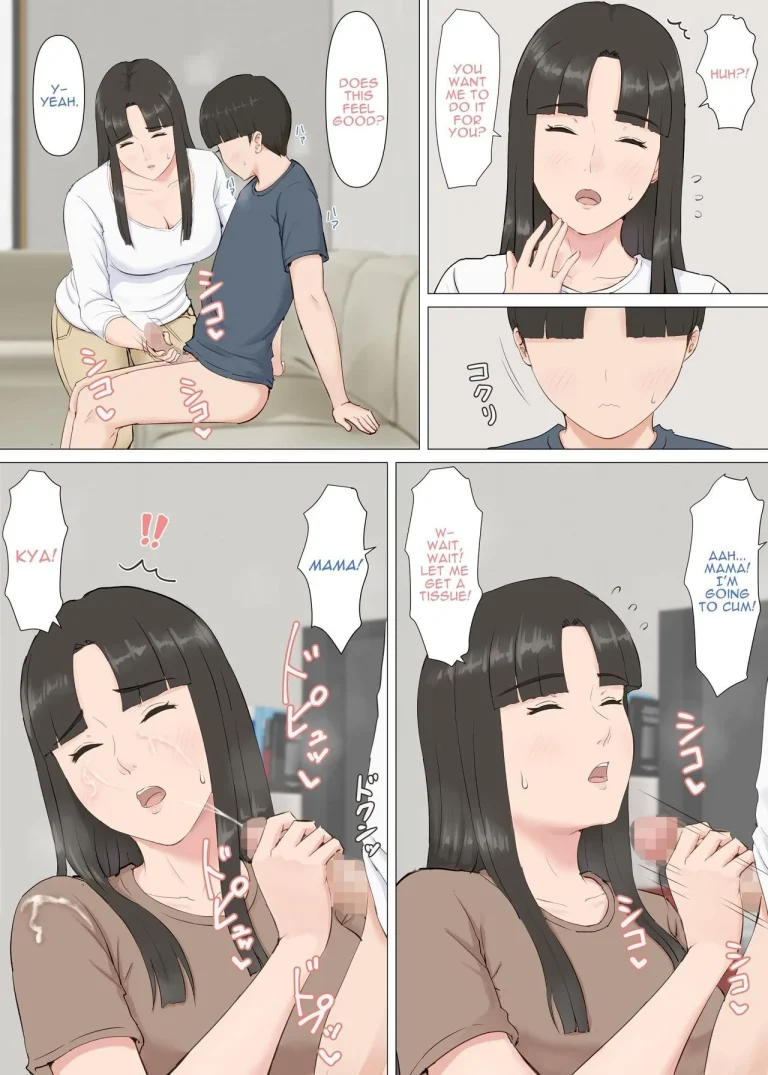 Kazu-kun to mama porn comic picture 27
