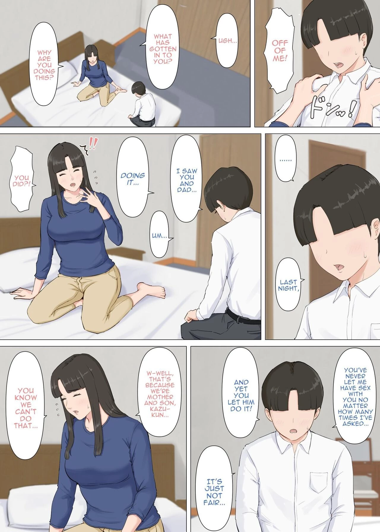 Kazu-kun to mama porn comic picture 35