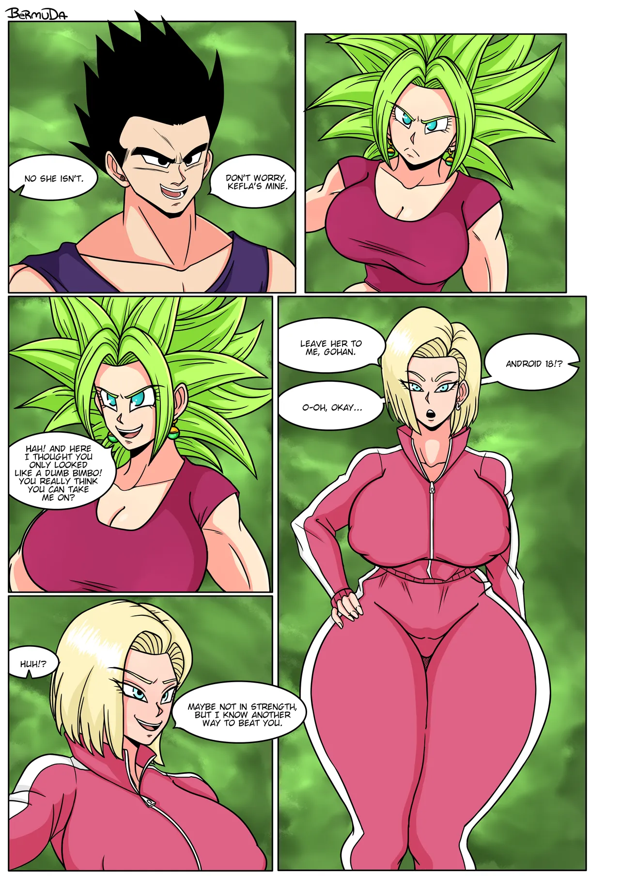 Kefla vs Android 18 porn comic picture 2