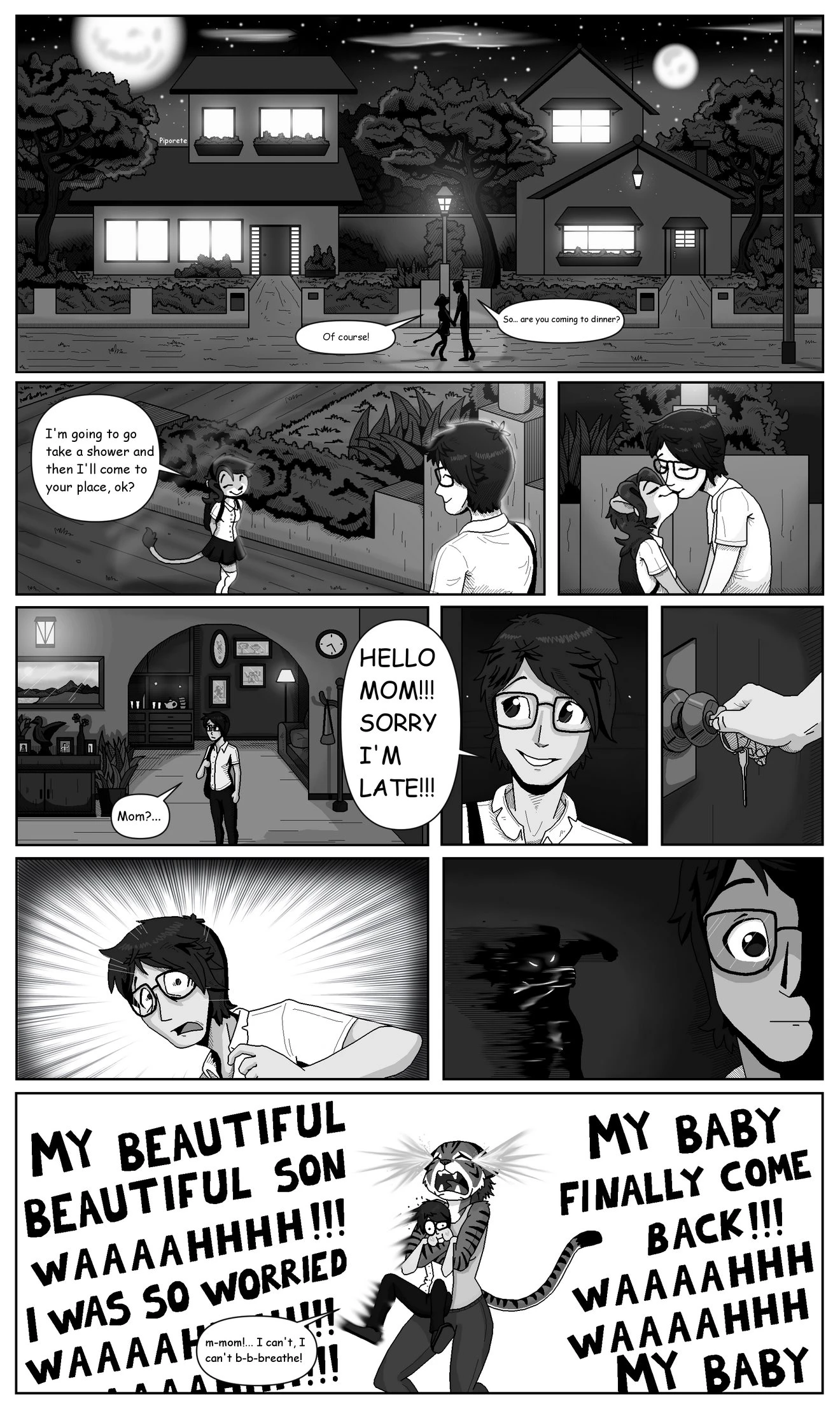 Keiko and Jin porn comic picture 5