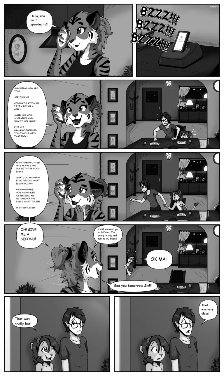 Keiko and Jin porn comic picture 9