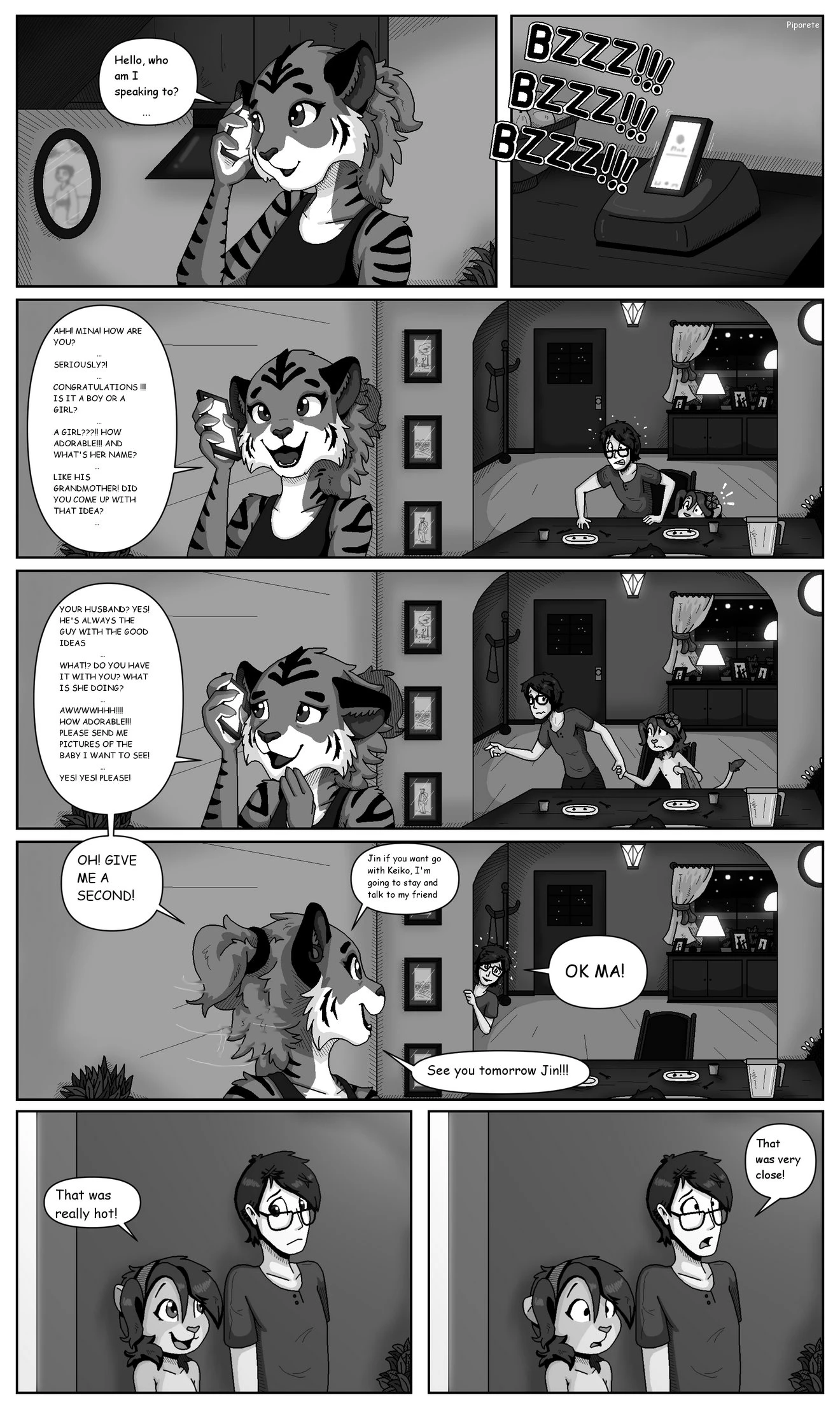 Keiko and Jin porn comic picture 9