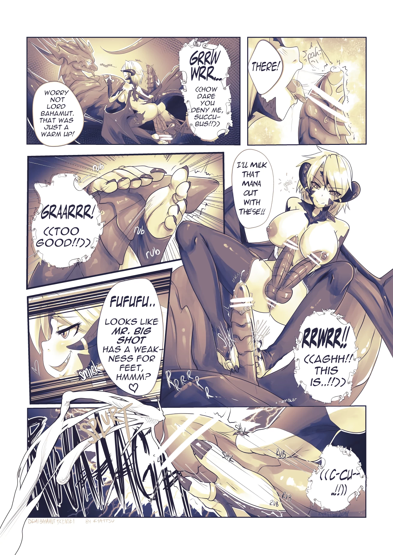 Kensei & Demi-Bahamut porn comic picture 2