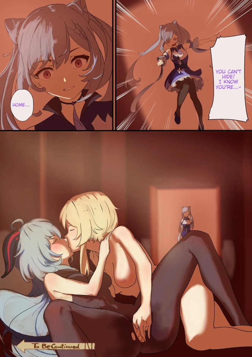 Keqing+Ganyu porn comic picture 18