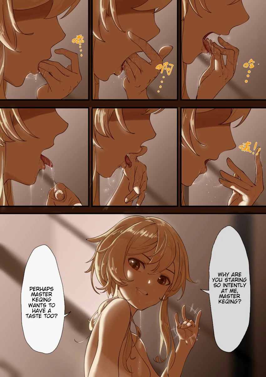 Keqing+Ganyu porn comic picture 3