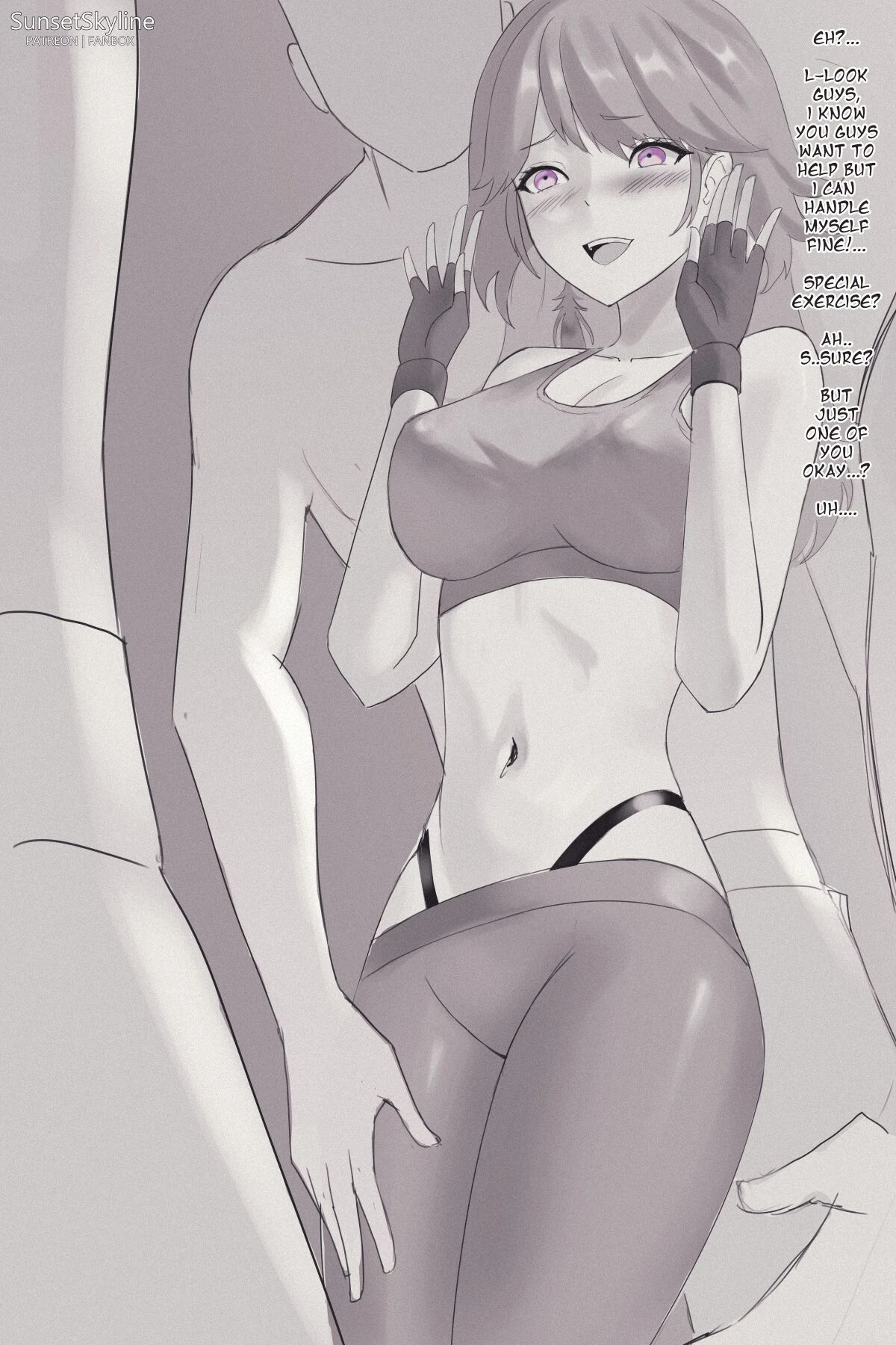 Kiara at the Gym porn comic picture 5