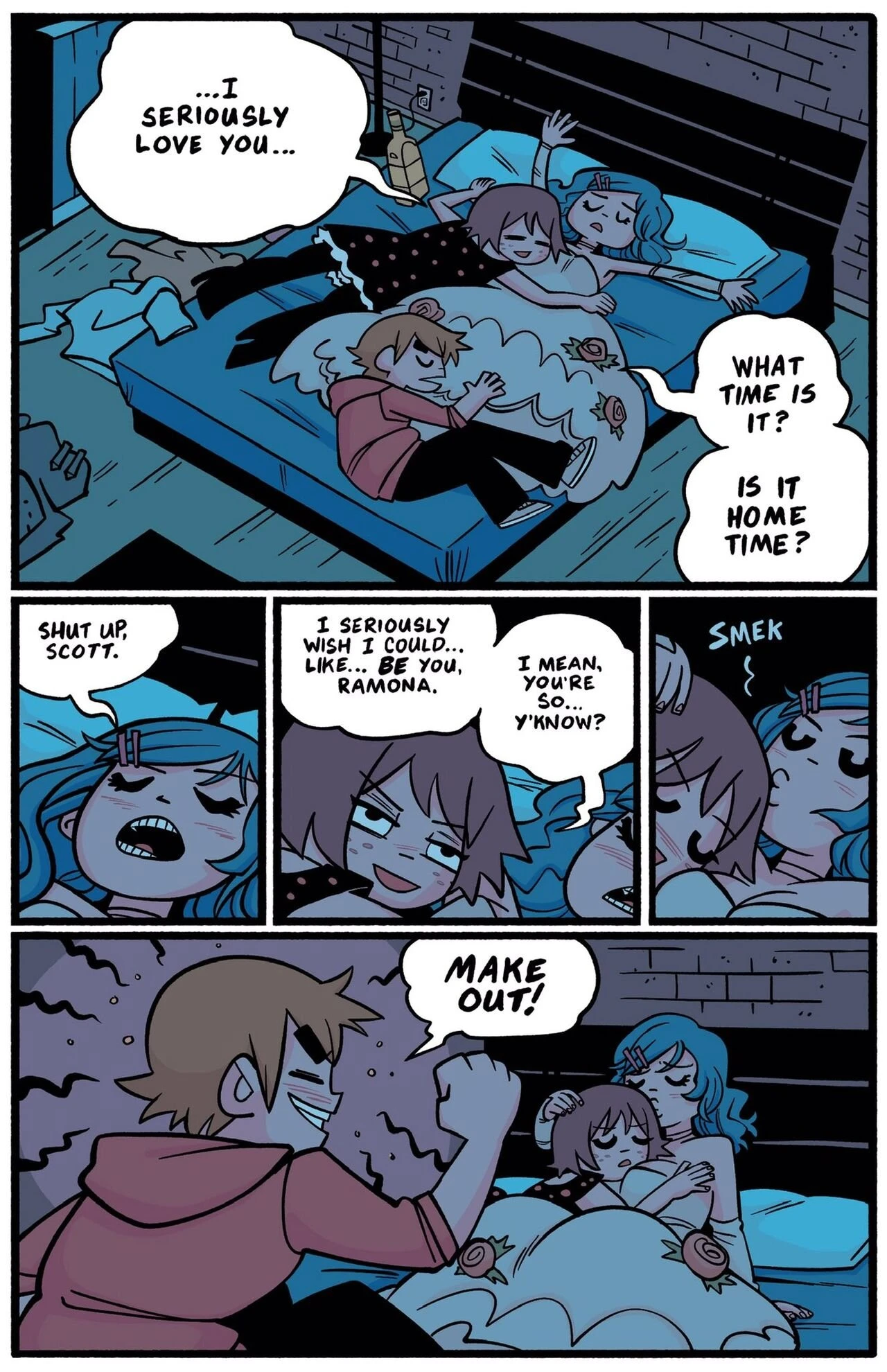 Kim x Ramona porn comic picture 1