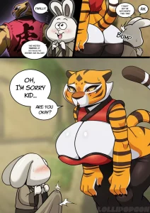 King Fu Tigress porn comic picture 1