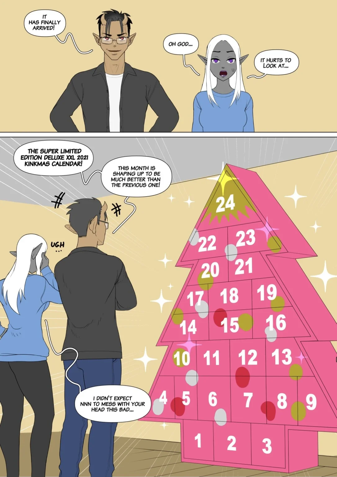 Kinkmas Calendar porn comic picture 1