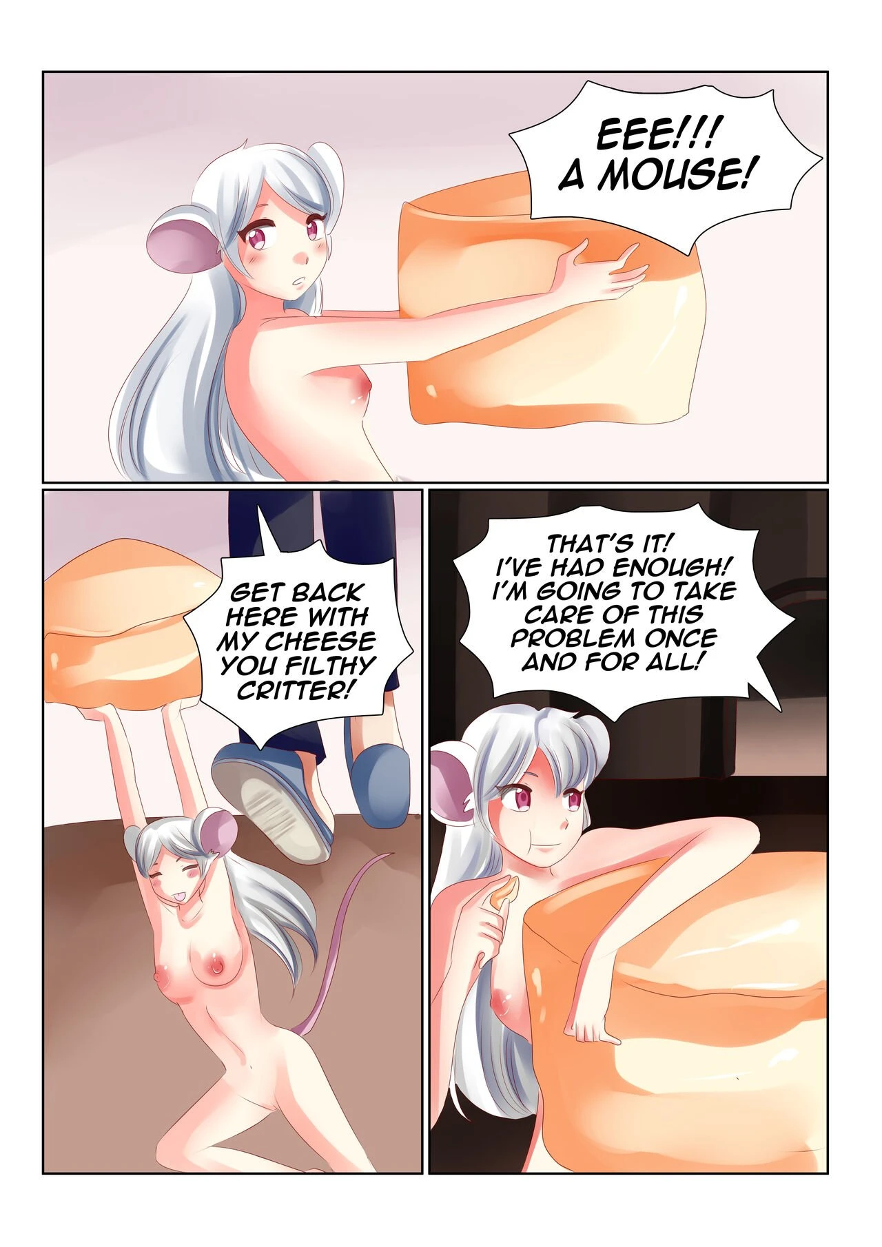 Kinky Kawaii Club Get That Cheese porn comic picture 2