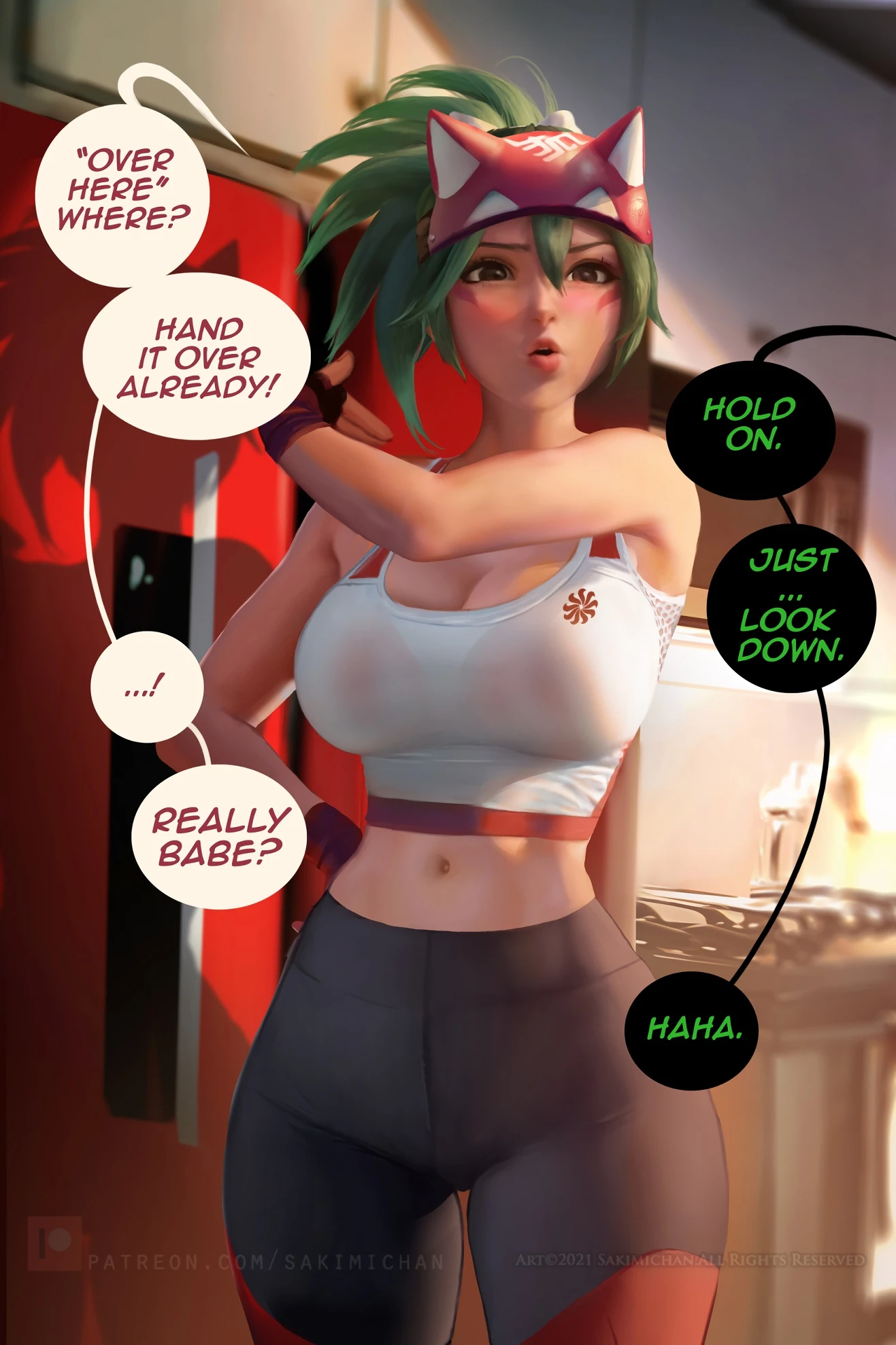 Kiriko wakes up her friend porn comic picture 22