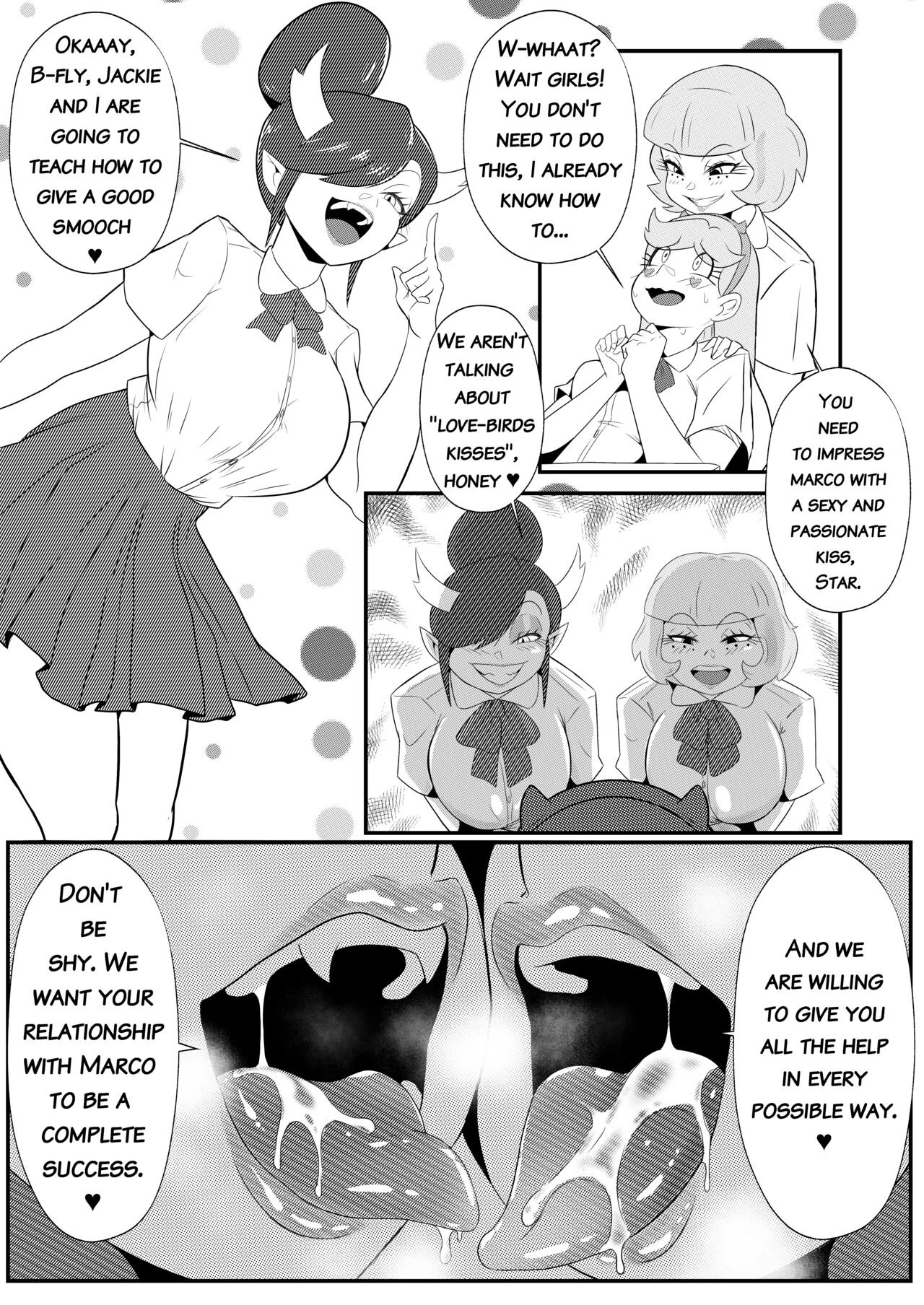 Kissing Lesson porn comic picture 1