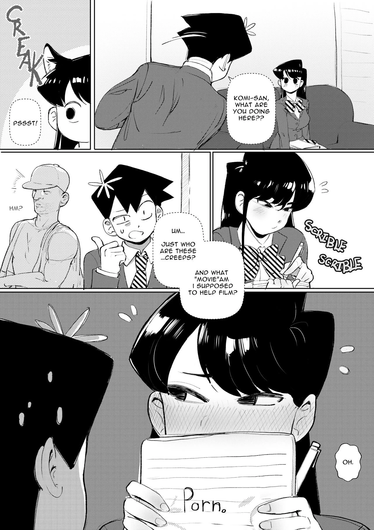 Komi-san makes a porno porn comic picture 1