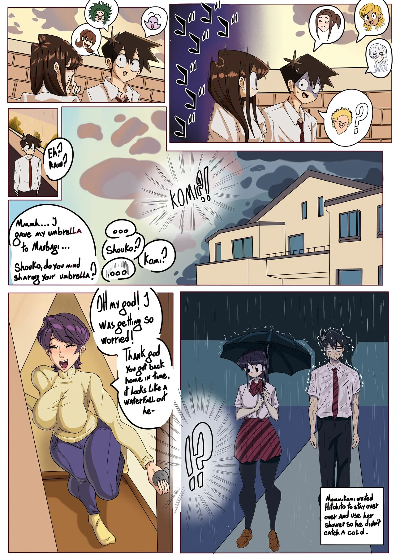 Komi San: Sleepless porn comic picture 1