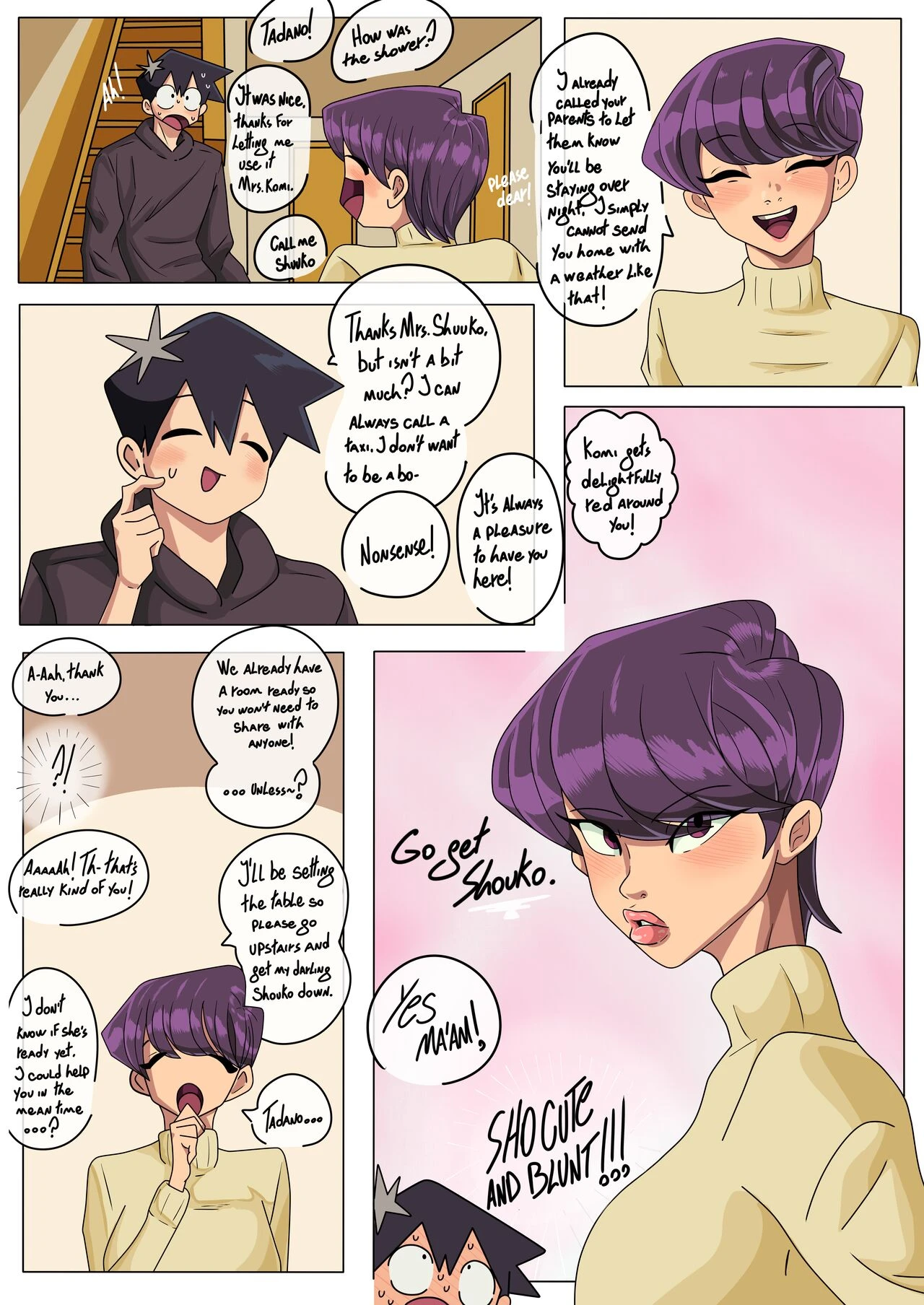 Komi San: Sleepless porn comic picture 4