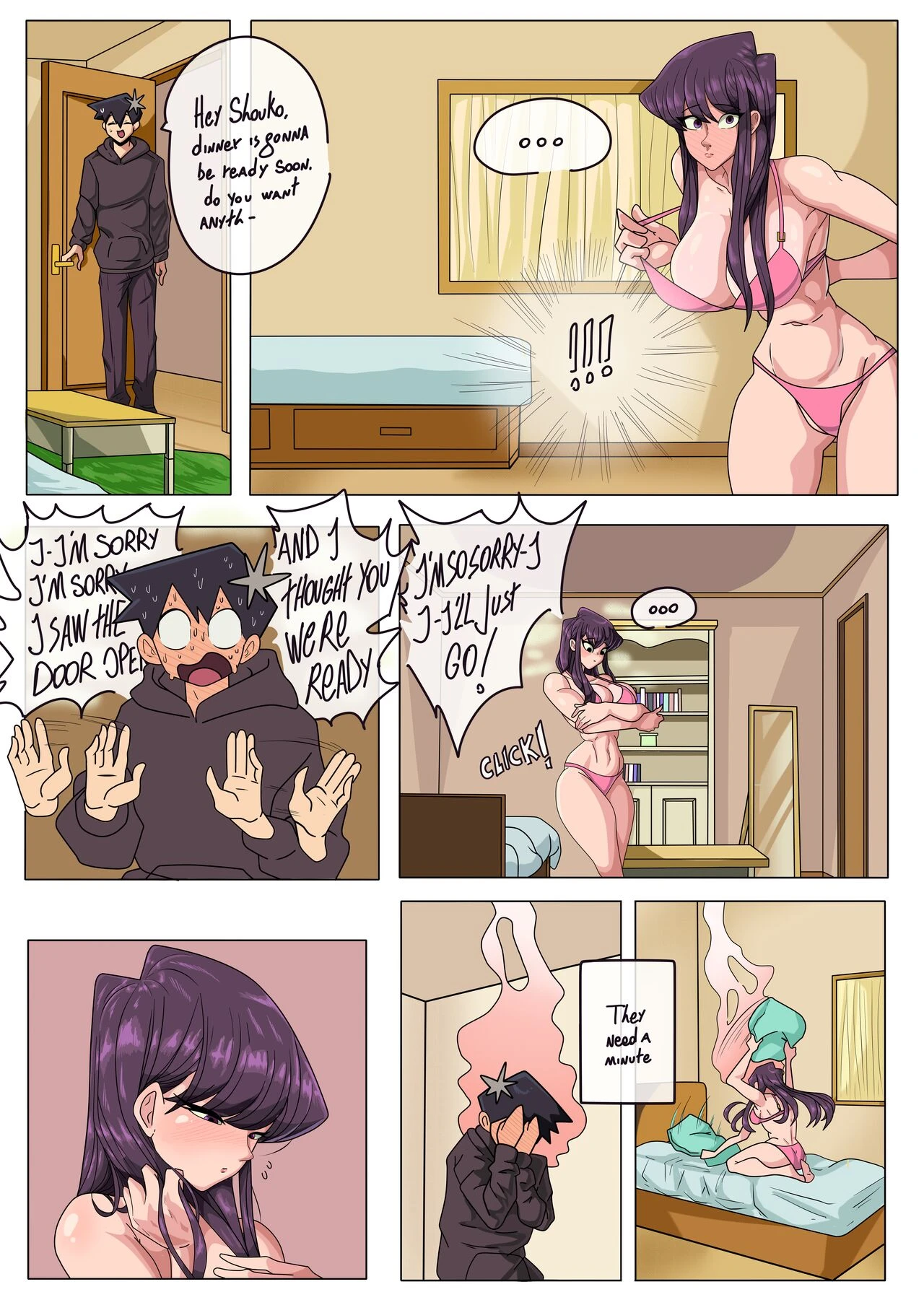 Komi San: Sleepless porn comic picture 5