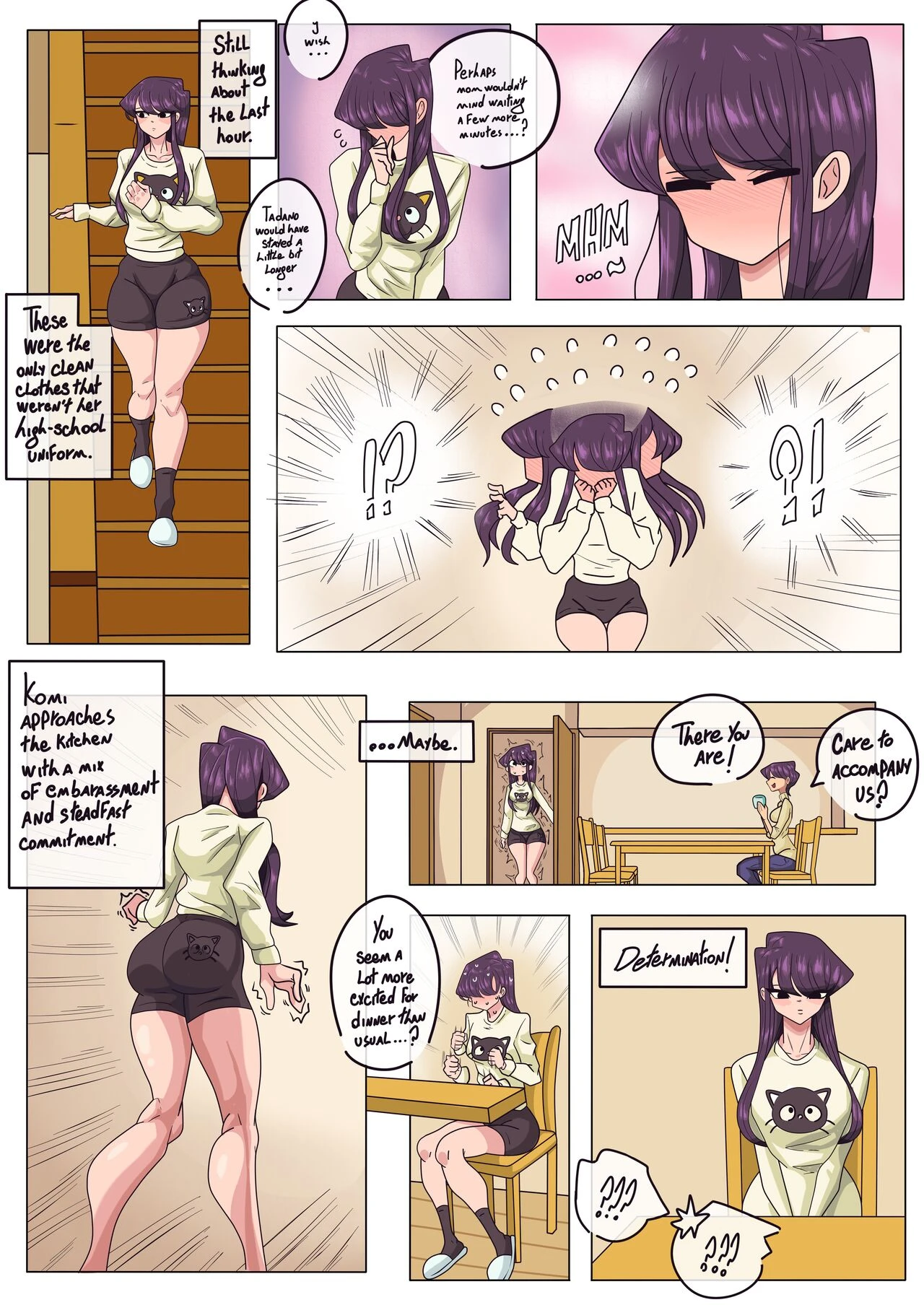 Komi San: Sleepless porn comic picture 6