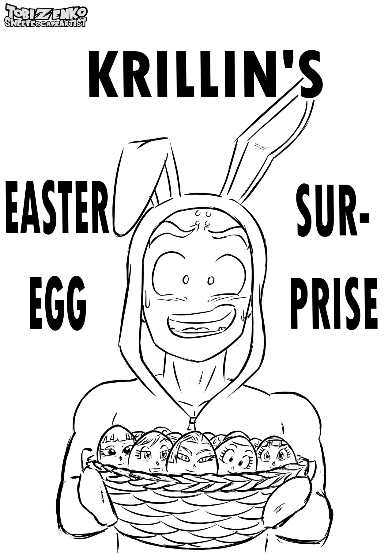 Krillin's Easter Egg Surprise porn comic picture 1