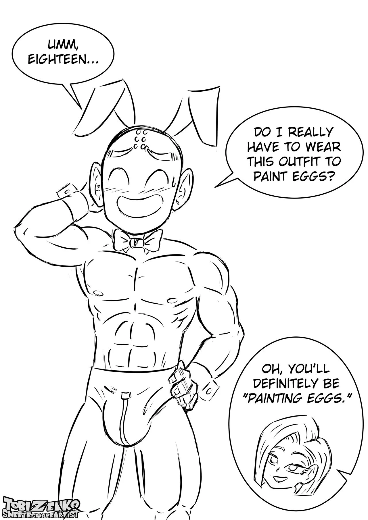 Krillin's Easter Egg Surprise porn comic picture 2