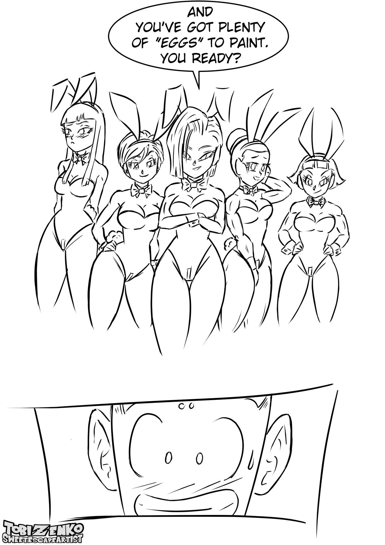 Krillin's Easter Egg Surprise porn comic picture 3