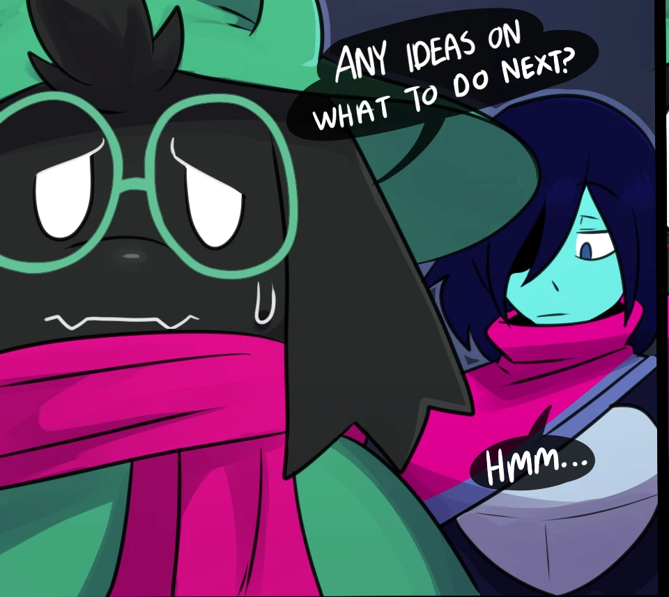 Kris' fucks Ralsei (Both versions) porn comic picture 1