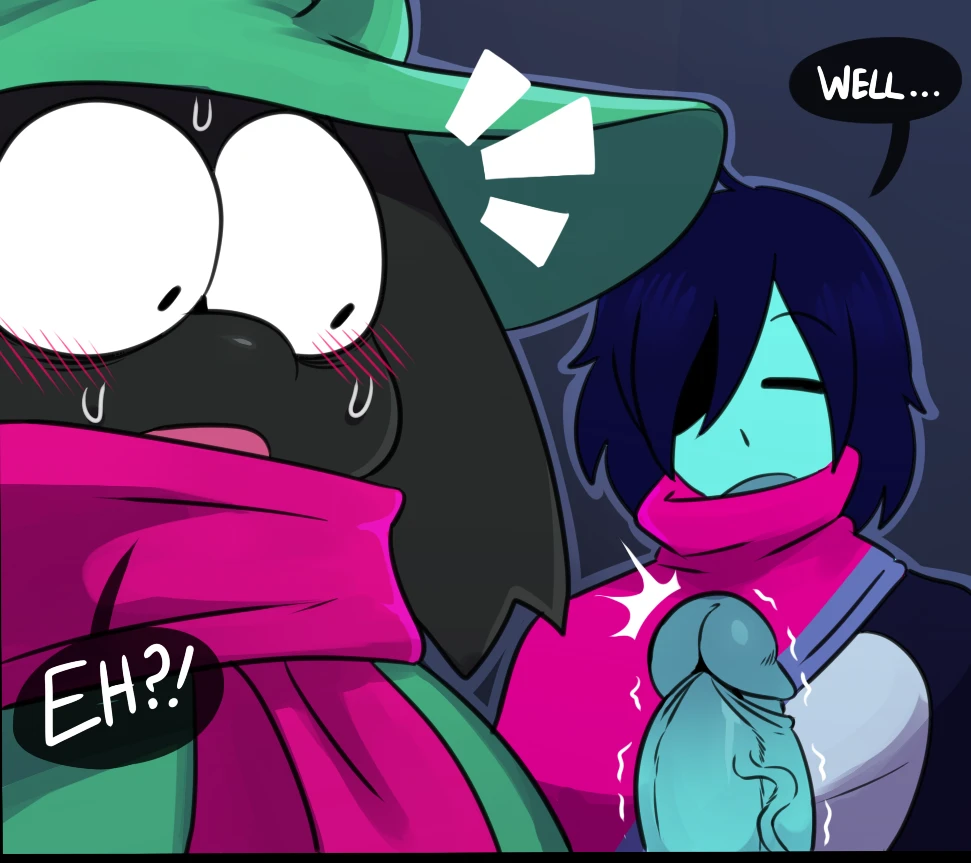 Kris' fucks Ralsei (Both versions) porn comic picture 2
