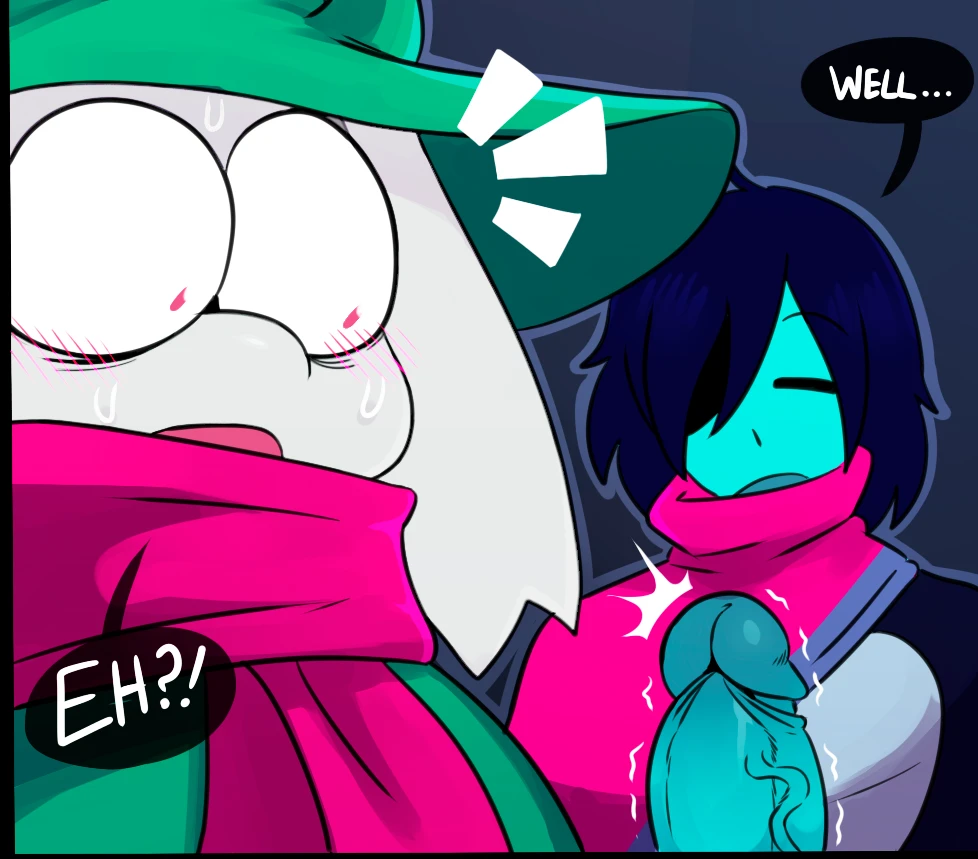 Kris' fucks Ralsei (Both versions) porn comic picture 5